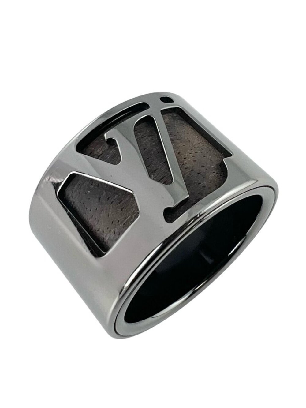 Louis Vuitton Bague Cape Town Wood Silver Brown